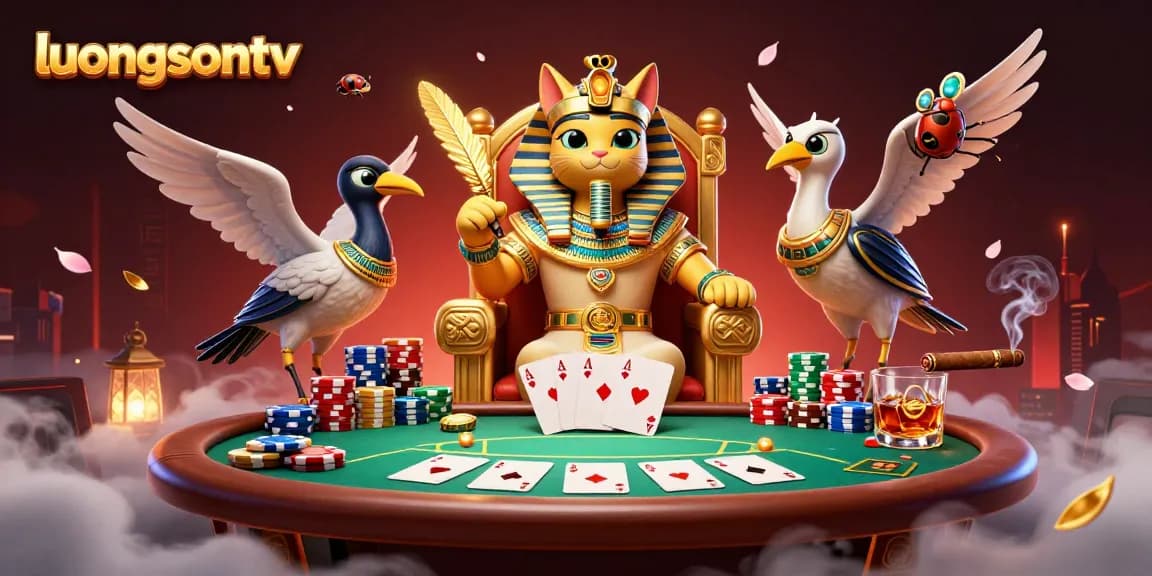 Experience dynamic poker action at luongsontv with a vibrant 3D scene showcasing thrilling elements.