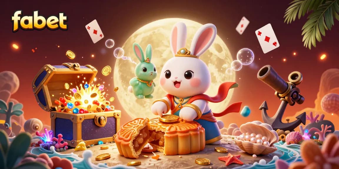 Win big with fabet while exploring the lunar casino's mysterious treasures and poker-filled mooncakes.