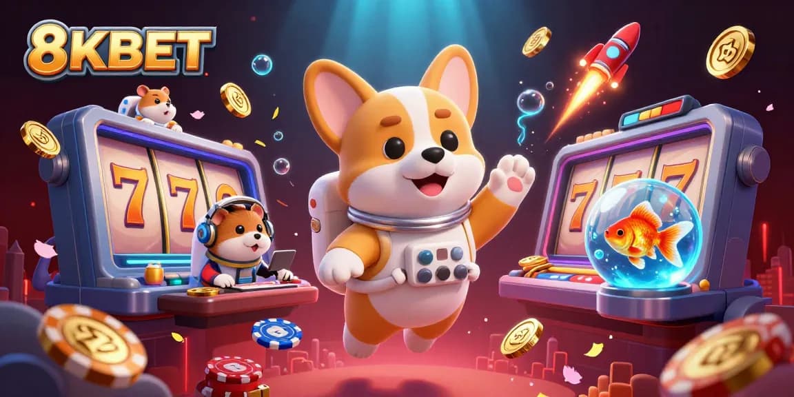 Experience thrilling moments with 8KBET in a vibrant, dynamic casino space adventure.