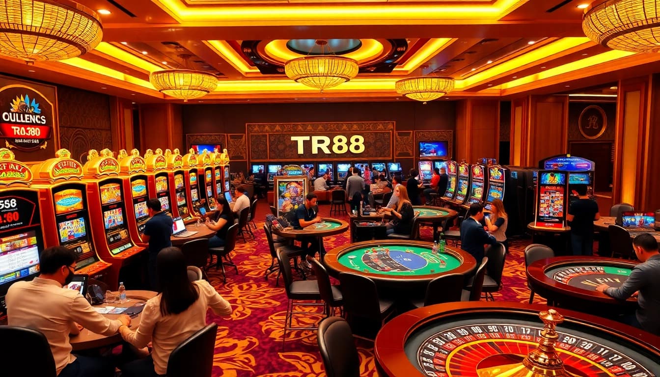 Experience thrilling games at TR88's premier casino gaming area with exciting slots and tables.