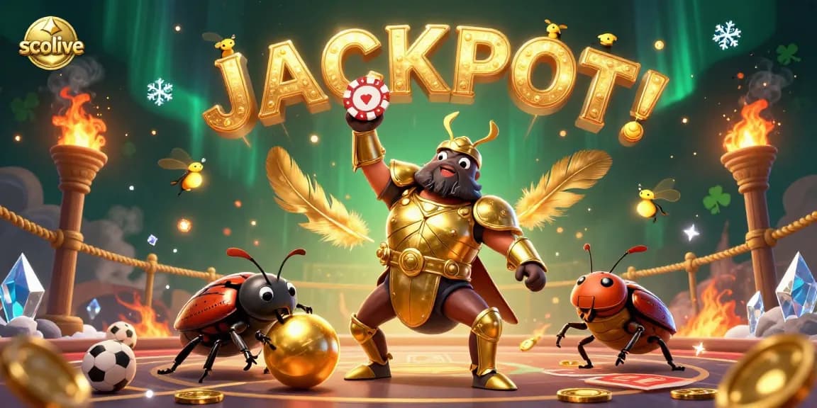 Socolive offers thrilling sports betting action as cartoon characters celebrate winnings with dynamic visuals.