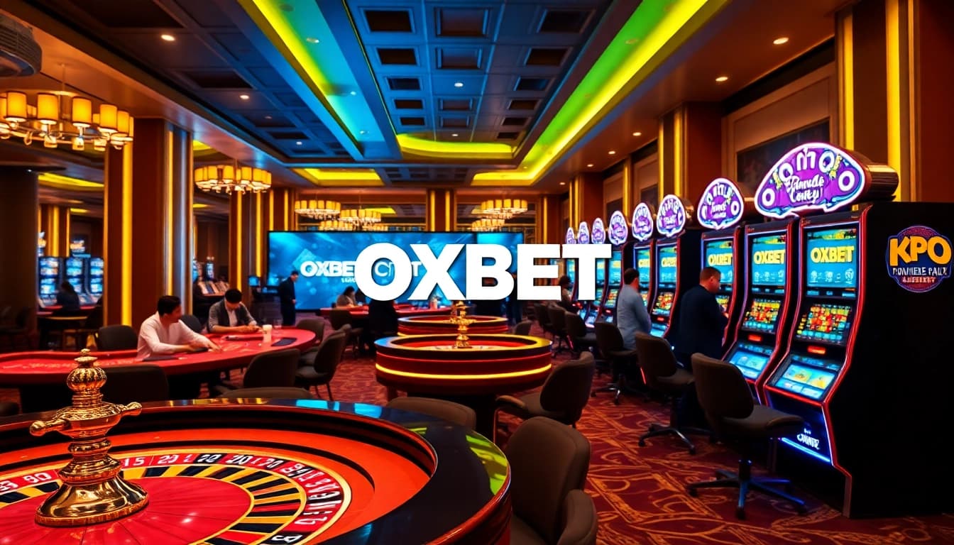 Players enjoying the exciting atmosphere of casino games at https://oxbet.br.com/ including poker and roulette.
