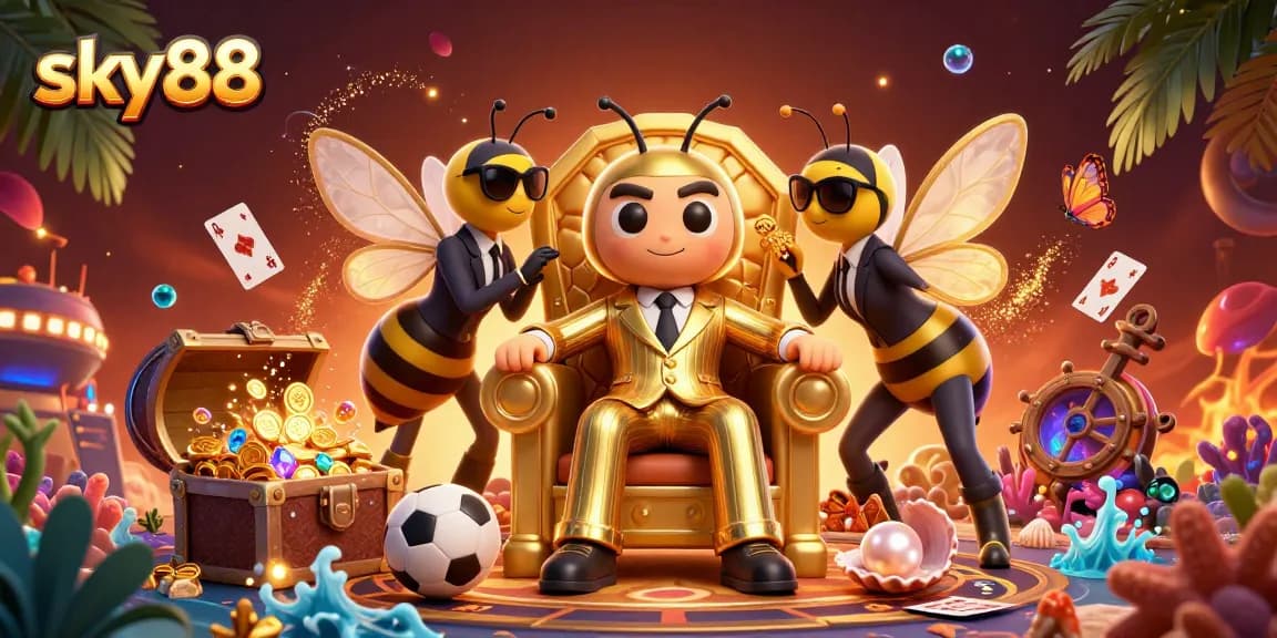 Engage in thrilling sports betting action at sky88 with dynamic elements and vibrant visuals.