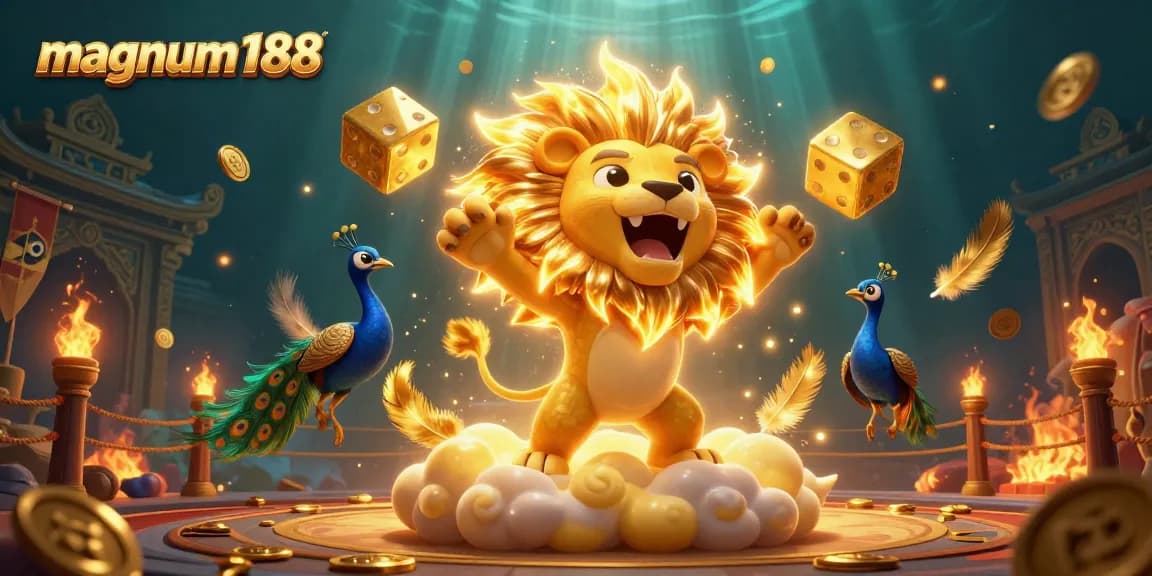 Engage in winning strategies at magnum188 with a vibrant casino scene featuring dynamic gambling elements.