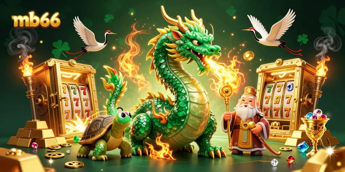 Experience thrilling wins with mb66 in this vibrant, dynamic casino illustration.
