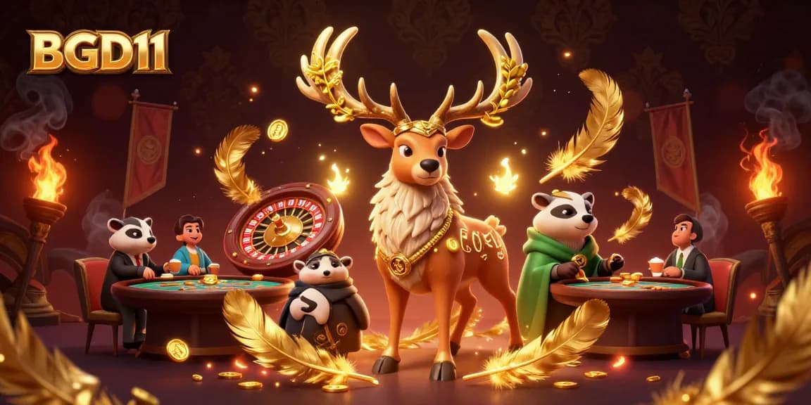 Experience thrilling gameplay with BGD11's captivating 3D casino scene filled with action.