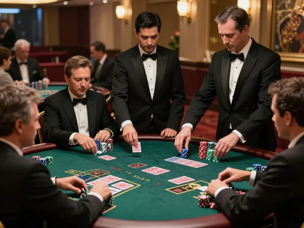 Gameplay action at the KJC website featuring live blackjack tables with engaged players.
