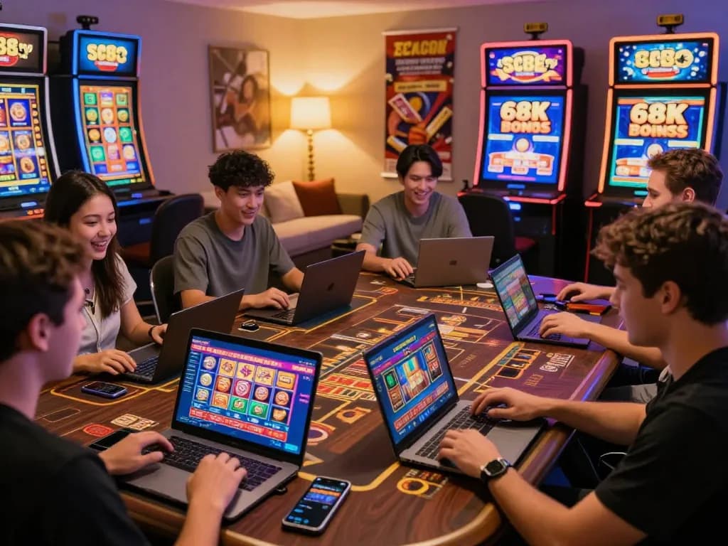 Players enjoying diverse games on SC88.COM, highlighting engaging online gambling experience.