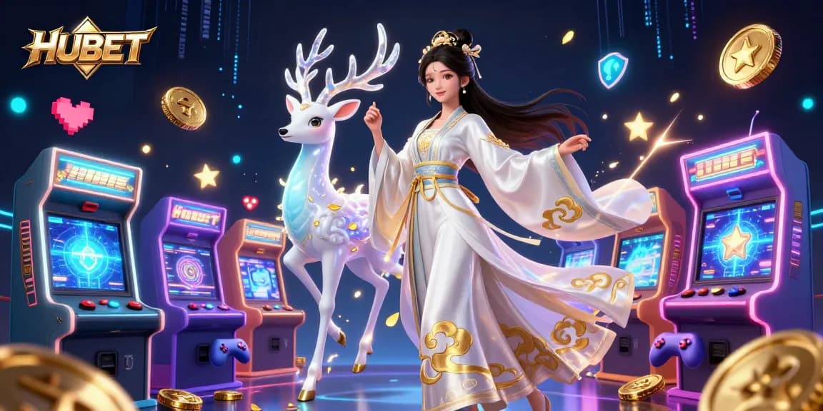 Engage with HUBET's thrilling casino experience featuring colorful games and vibrant characters.