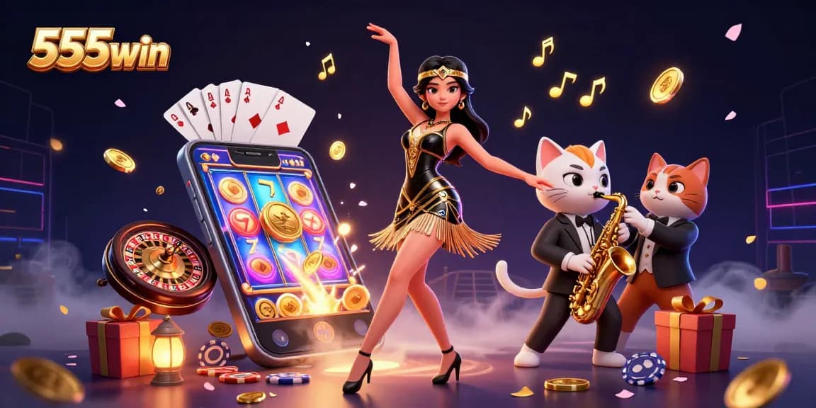 Experience the excitement at 555win with vibrant slots and casino atmosphere.