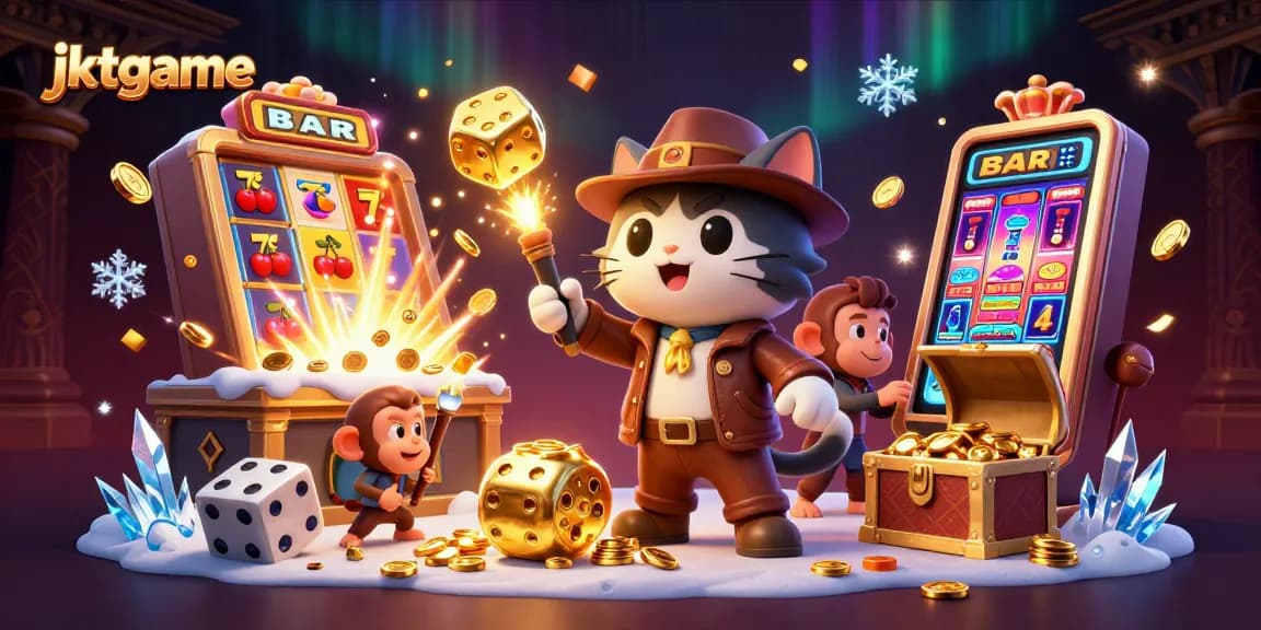Terlibat dalam permainan yang mendebarkan di jktgame, temukan kemenangan spektakuler dengan visual kasino yang dinamis.
