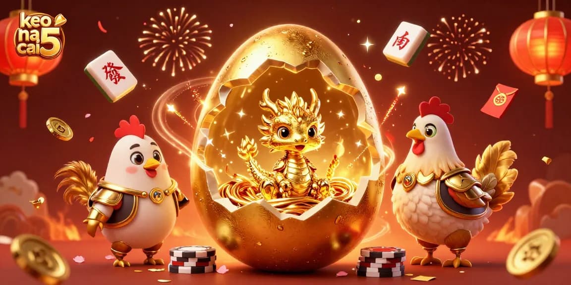 Experience the excitement of keo nha cai 5 as the golden dragon emerges, symbolizing luck and fortune!