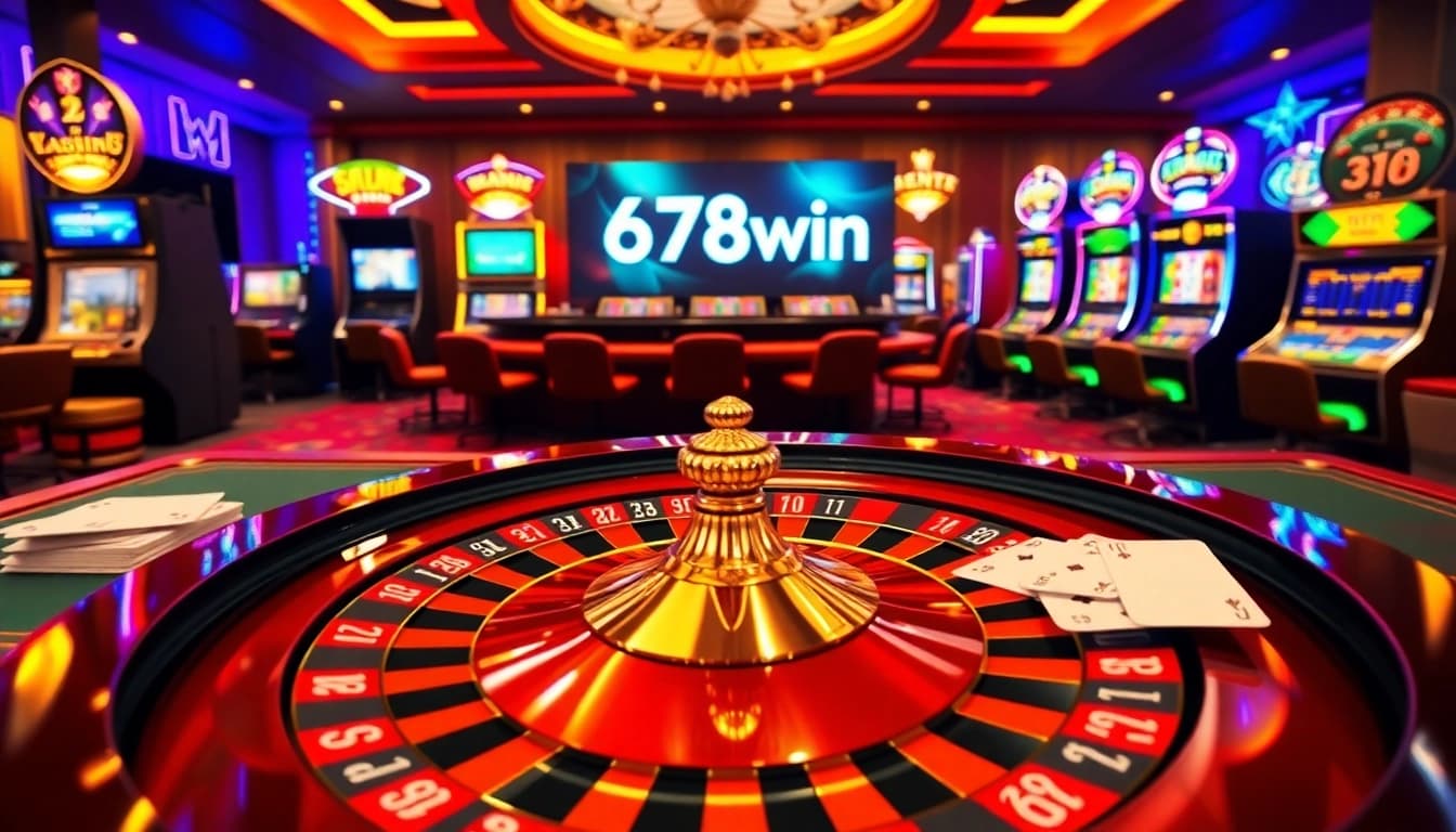 Play exciting games at 678win's vibrant online casino with engaging tables and visuals.