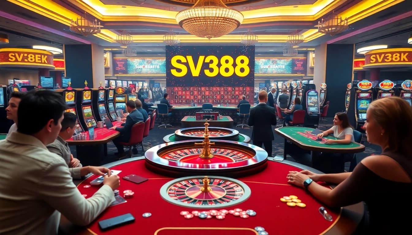 Experience the excitement of gaming at SV388 with thrilling casino tables and vibrant action.