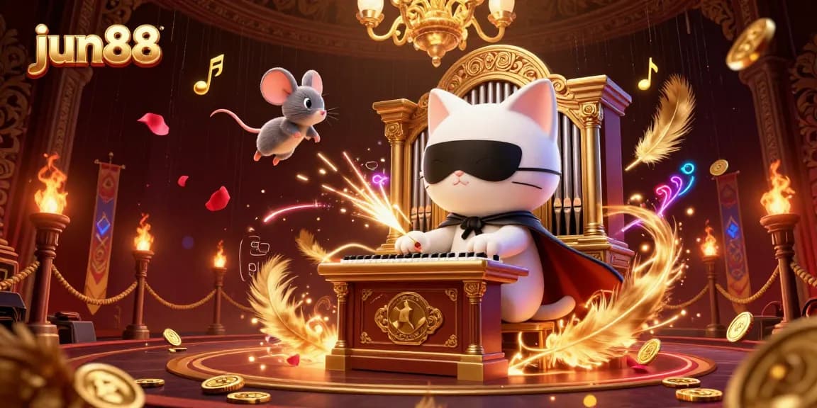 Experience excitement at jun88 with dynamic gaming scenes filled with golden coins and vibrant characters.