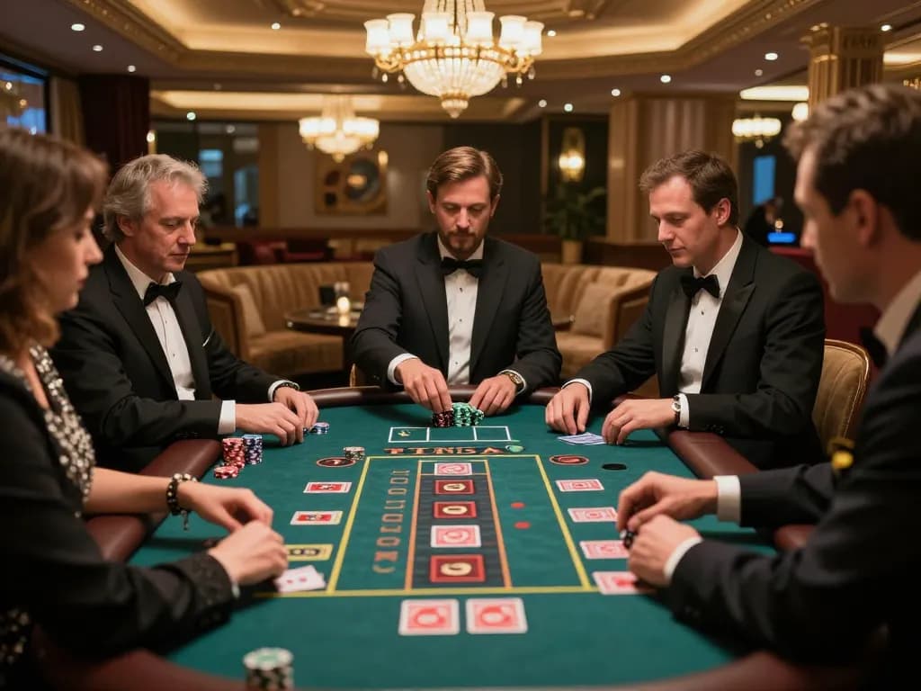 Players engaging in strategic gameplay at a roulette table, highlighting tylekeo's insights on game odds.