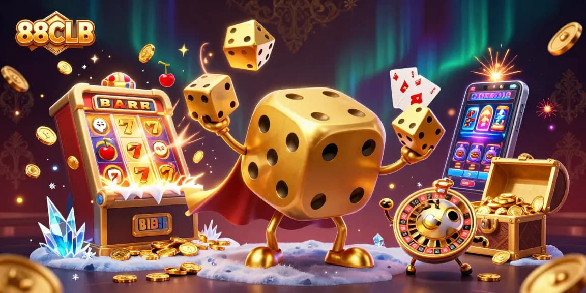Players enjoy thrilling games at 88CLB with a vibrant atmosphere of slots and jackpots.