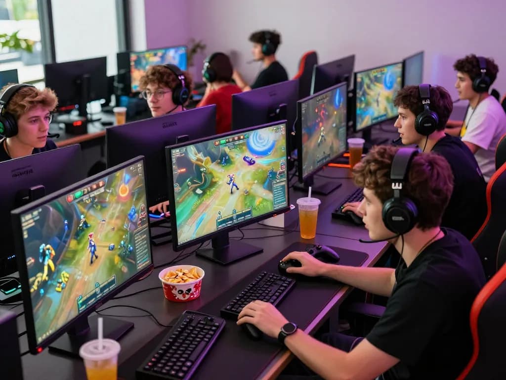 A dynamic scene of players engaged in an immersive NK88 gaming session with vibrant graphics and competitive atmosphere.