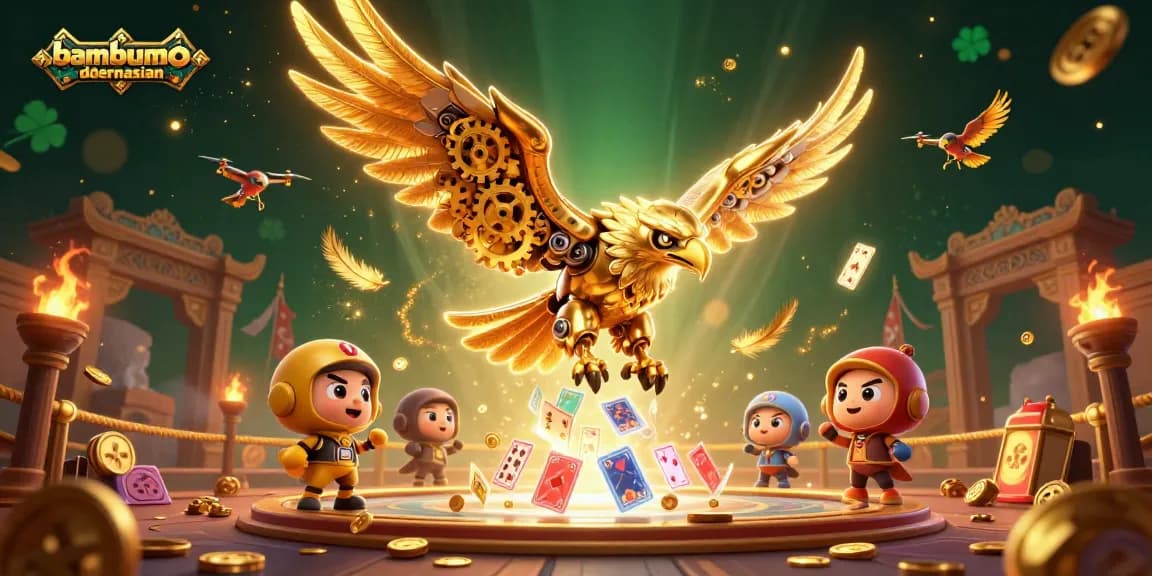 Engage with the exciting bambumodernasian gaming experience amidst vibrant casino-themed elements.