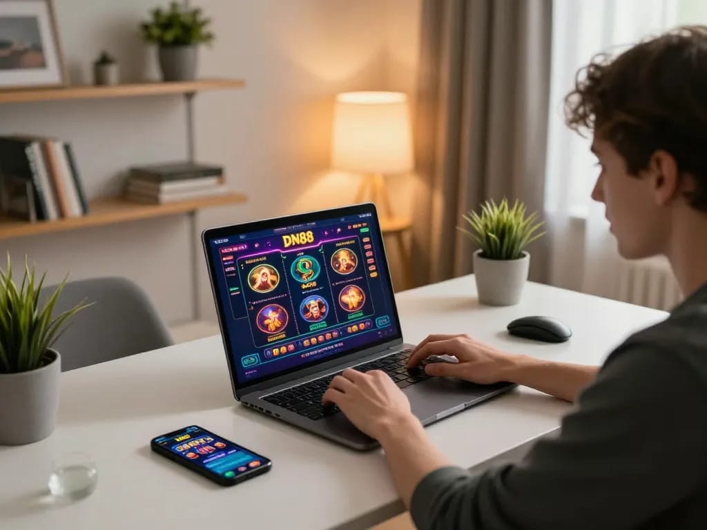 Engaging with DN88 online casino interface for thrilling gaming experience