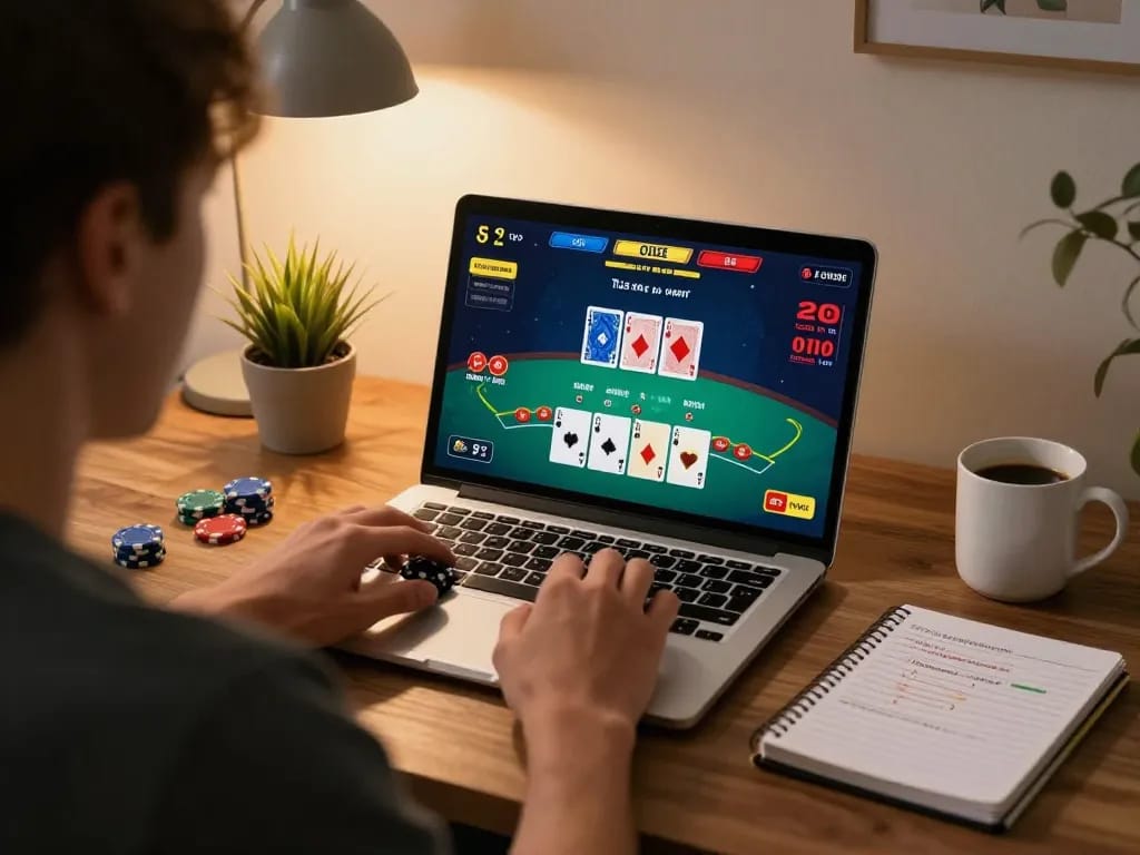 Engaging with 79king online blackjack from home, featuring player-focused gameplay and warm atmosphere.