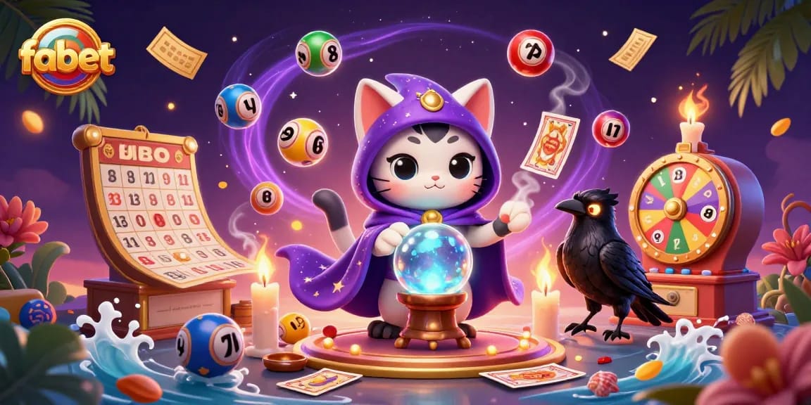 Experience the magic of fabet with vibrant lottery games and casino elements illustrated.
