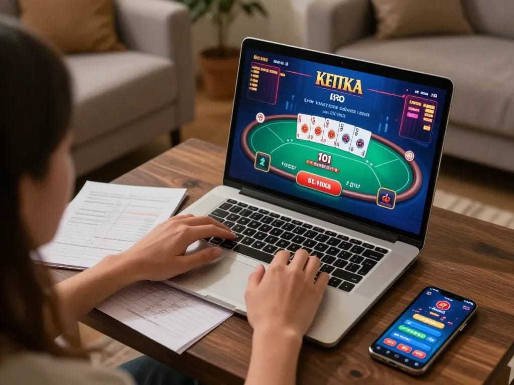 hướng dẫn HITCLUB for online casino gaming with strategic notes and gaming interface visible