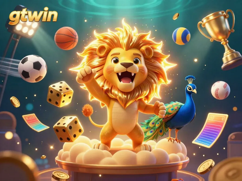 Engage in thrilling gameplay at gtwin with a vibrant casino scene featuring dynamic characters and gaming elements.