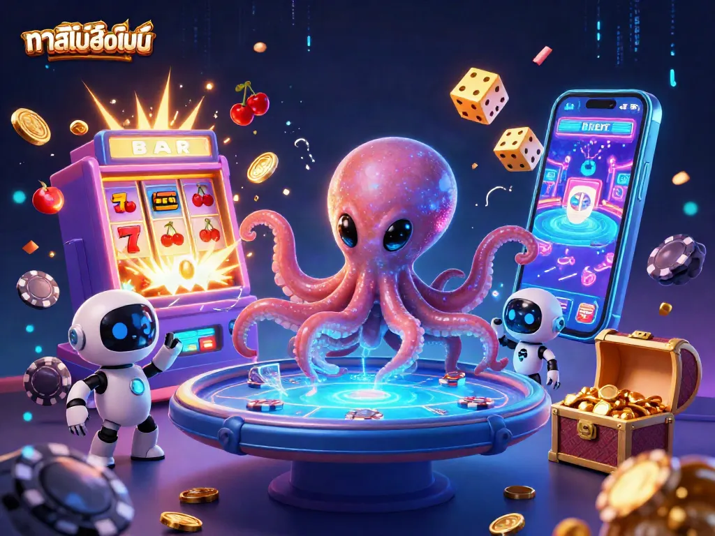 คาสิโนออนไลน์สุดระทึกจากกาแล็กซีเปิดตารางโป๊กเกอร์อวกาศด้วยปลาหมึกน่ารัก