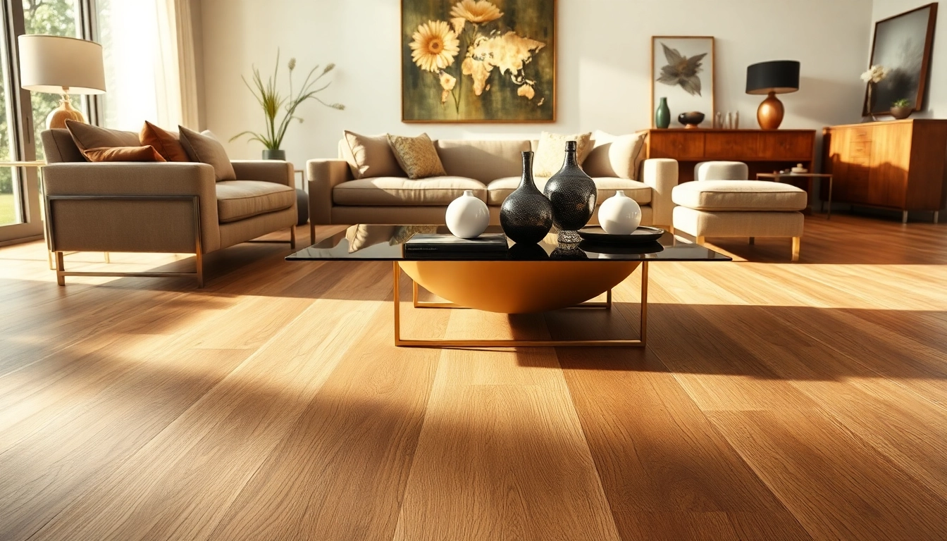 Showcasing elegant luxury vinyl plank flooring in a beautifully decorated living room.