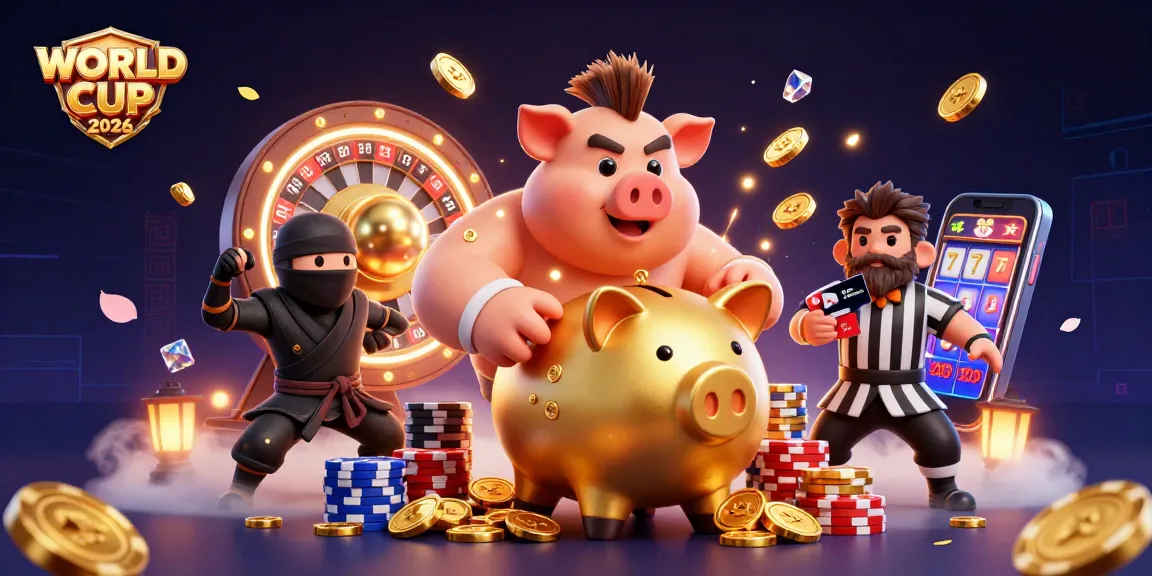 Win big with WORLD CUP 2026 themes like golden coins, samurai referees, and dynamic casino action.