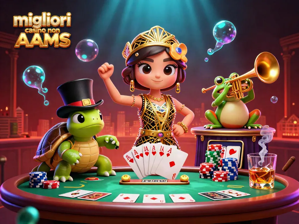 Gioca nei migliori casino non AAMS, scopri tavoli da poker, fiches e un'atmosfera vivace!