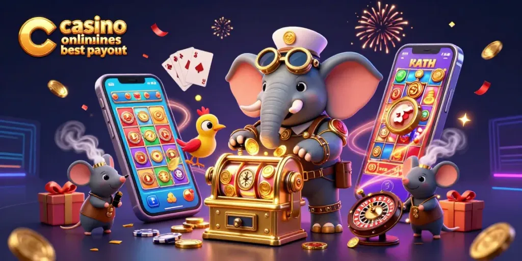 Spin the reels at casino online best payout with a steampunk elephant engineer and exciting casino elements.