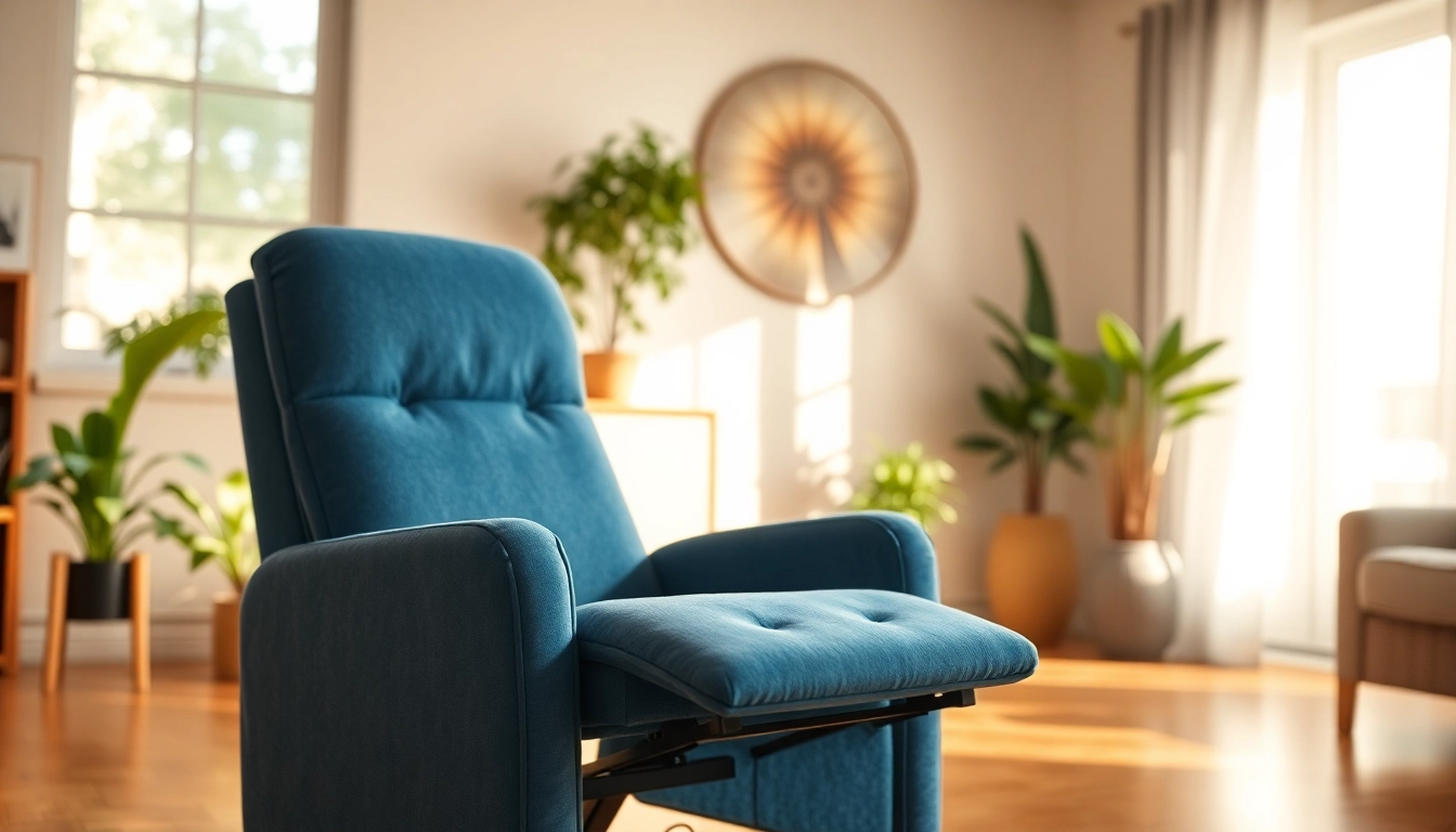 Comfortable lift chair offering modern design and support in a cozy living room setting.