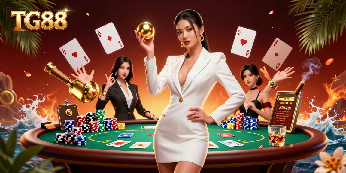 Experience the excitement of TG88 with a stunning conceptual depiction of high-stakes gaming.