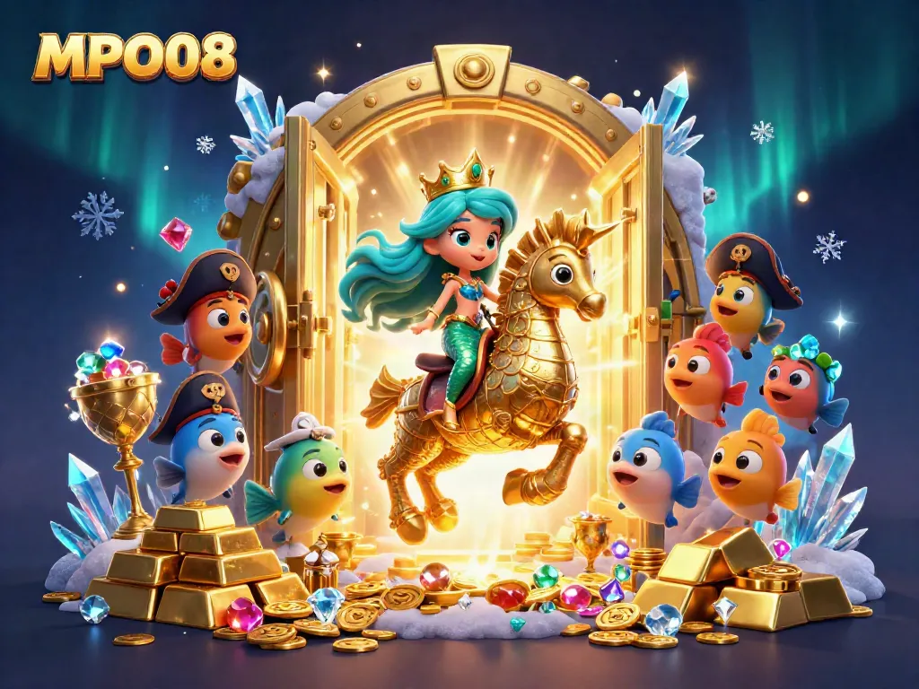 Experience MPO08 with a colorful mermaid princess and treasure as they embark on a thrilling adventure.