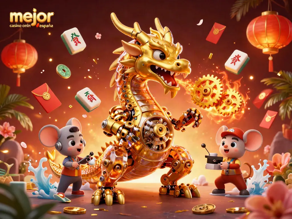 Disfruta de la emoción en el mejor casino online España con símbolos de suerte y acción vibrante.