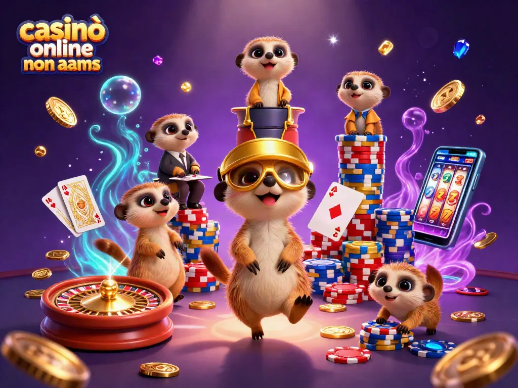 Giocando ai casinò online non AAMS con una divertente colonia di suricati al lavoro.