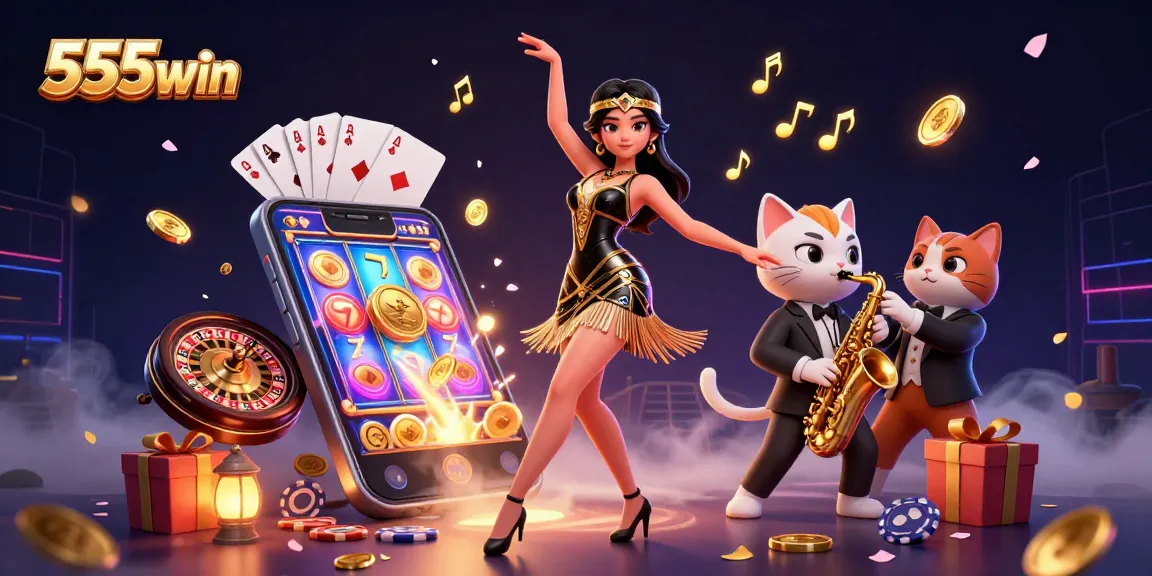 Experience the excitement at 555win with vibrant slots and casino atmosphere.
