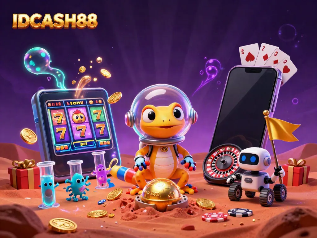 Experience exhilarating gameplay at IDCASH88 with thrilling slot games and vibrant casino elements.