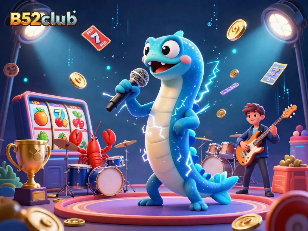 Experience lively gameplay with B52club in a vibrant underwater casino scene featuring dynamic characters.