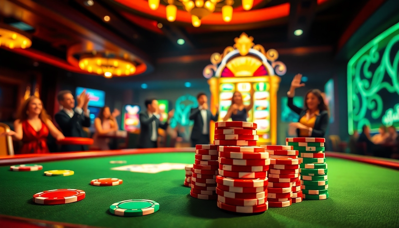 Naga99 offers thrilling casino gameplay with vibrant poker chips and exciting slot machines