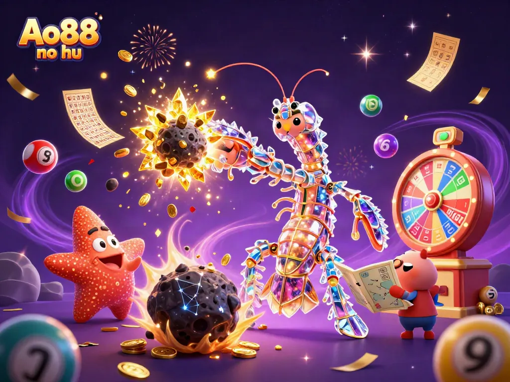 Experience the excitement of Ao88 no hu with a vibrant 3D casino illustration showcasing thrilling elements of gaming.
