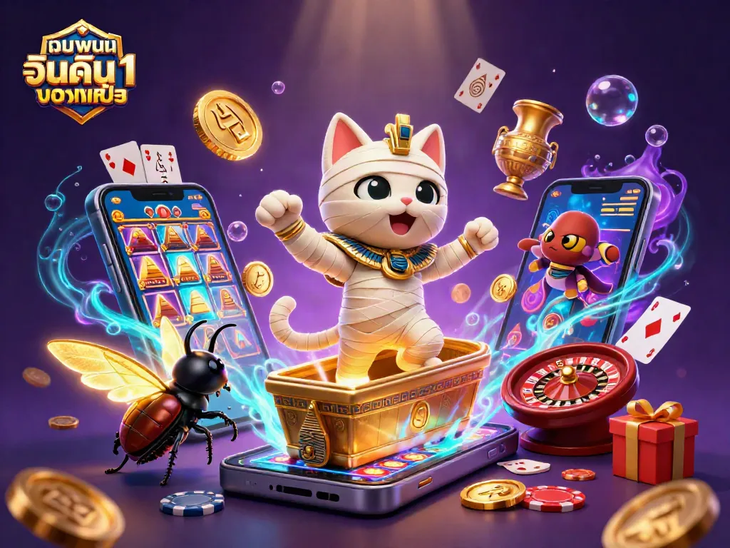 เล่นกับ เว็บพนันออนไลน์ อันดับ 1 ของเอเชีย โดยมีกระดานเกมและการ์ดลอยจากอุโมงค์โบราณ