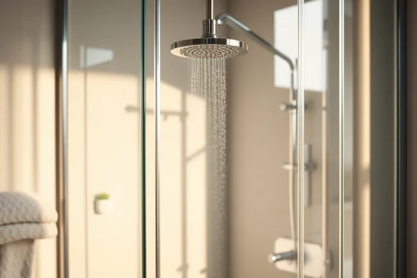 Moderne duschkabine 80x80 eckeinstieg mit eleganten Details in einem stilvollen Badezimmer