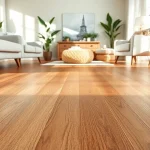 Explore luxury vinyl flooring near me in a beautifully decorated interior setting.