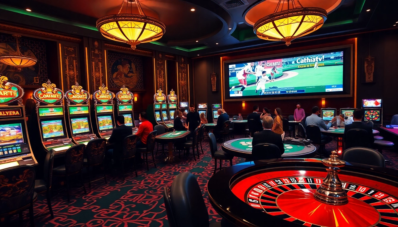 Cakhiatv highlighted in an opulent casino scene with players enjoying classic games.